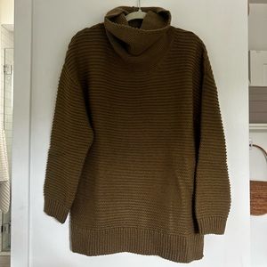 Forest Green Turtleneck Sweater